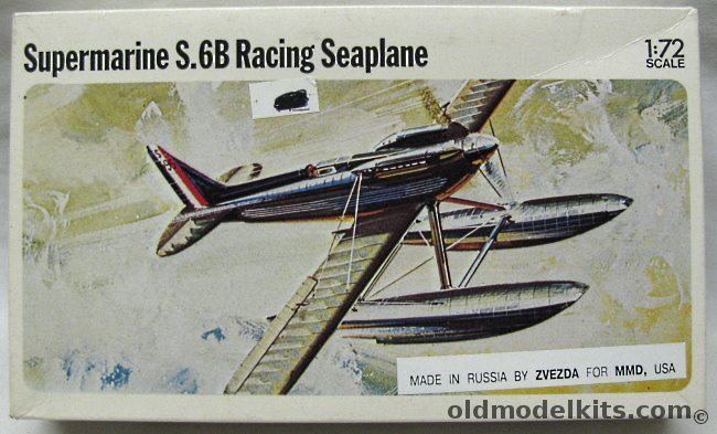 Zvezda 1/72 Supermarine S-6B (S.6B) Racing Seaplane - (Ex-Frog), F164 plastic model kit